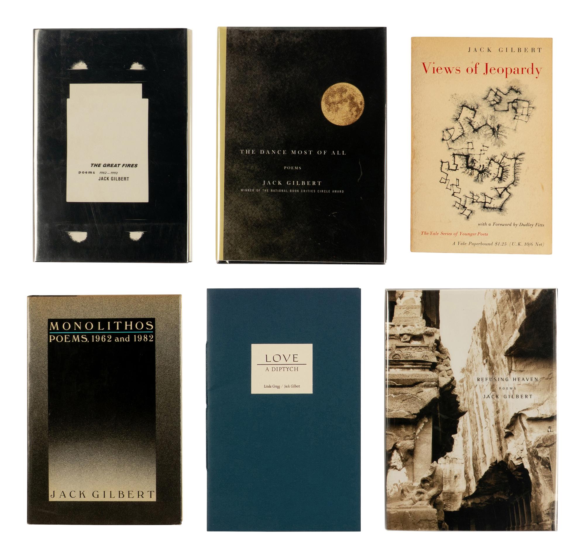 GILBERT, Jack (1925-2012). A group of 7 FIRST EDITIONS, comprising: