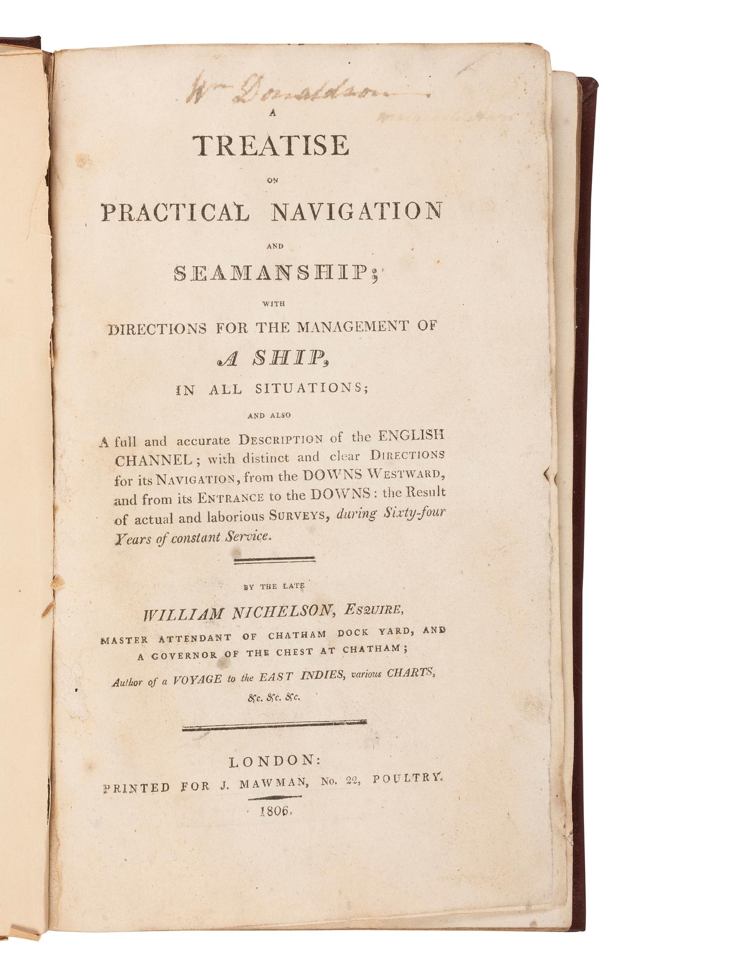 [ROYAL NAVY]. A group of 3 works relating to the Royal Navy, comprising: