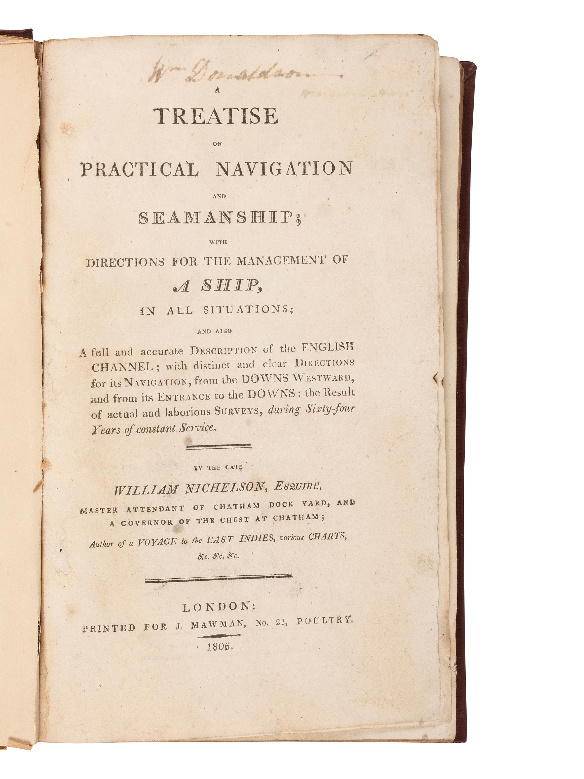 [ROYAL NAVY]. A group of 3 works relating to the Royal Navy, comprising: