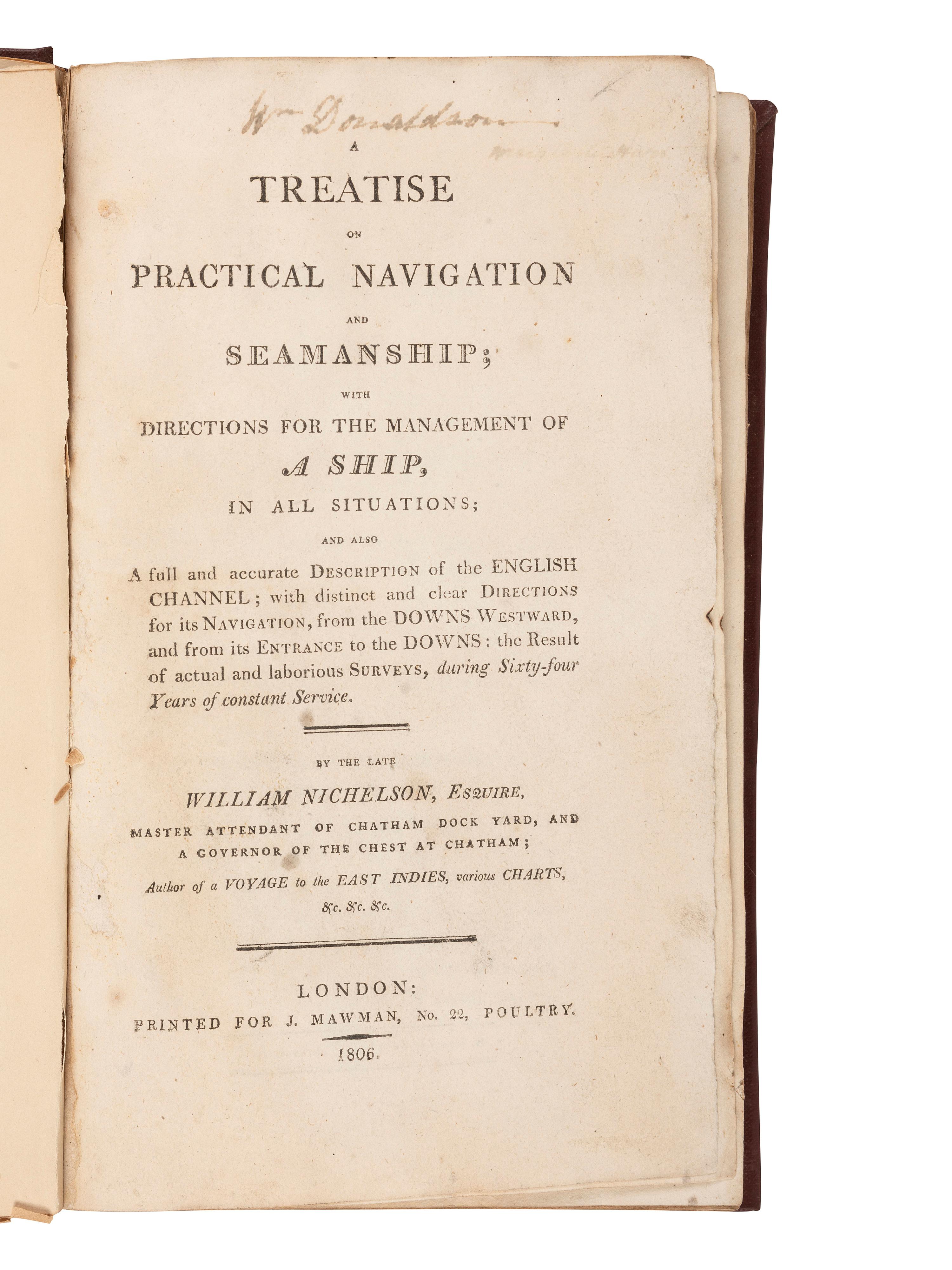 [ROYAL NAVY]. A group of 3 works relating to the Royal Navy, comprising: