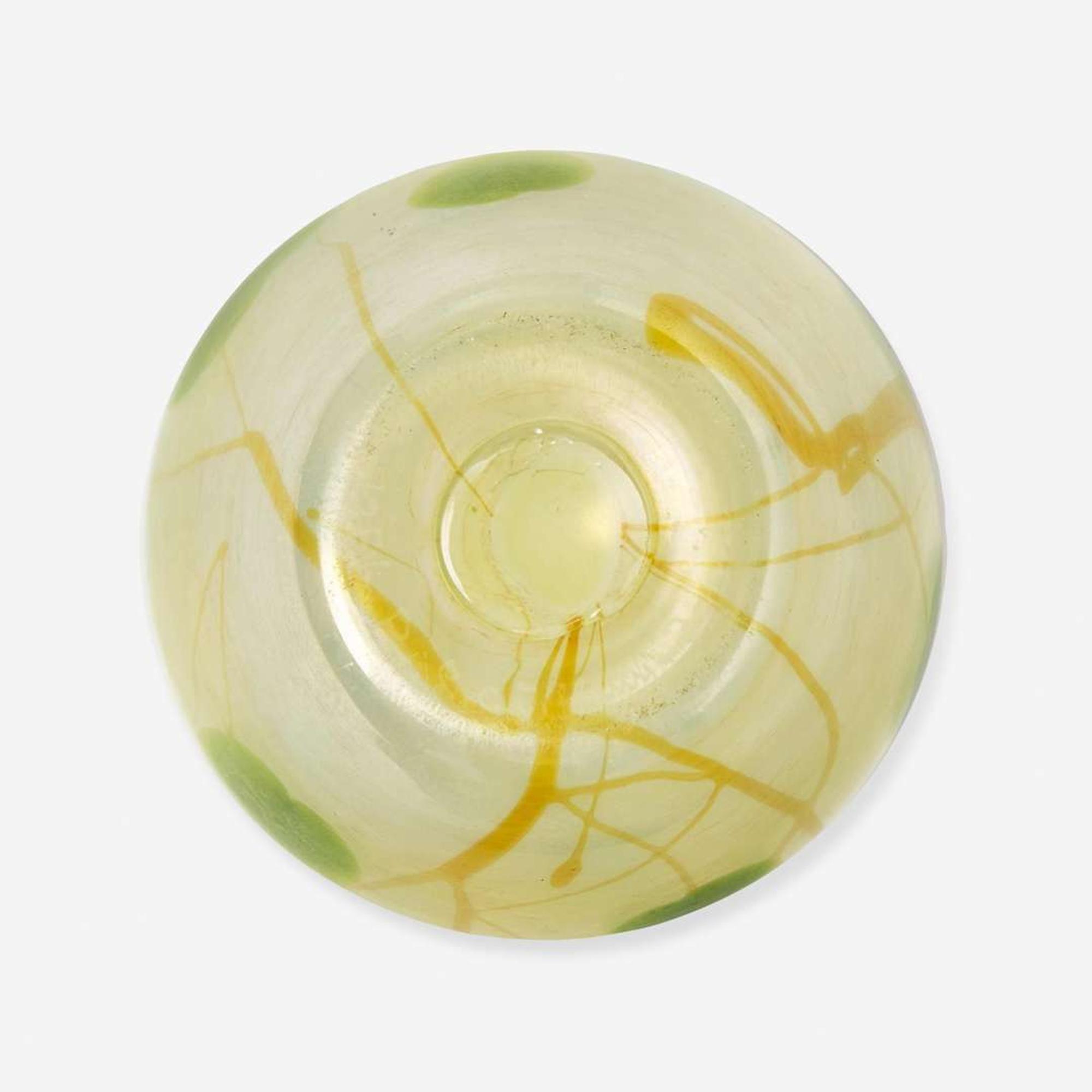 Tiffany Studios (American, active 1878-1932) A Favrile "Leaf and Vine" Cabinet Vase, USA, early 20th century
