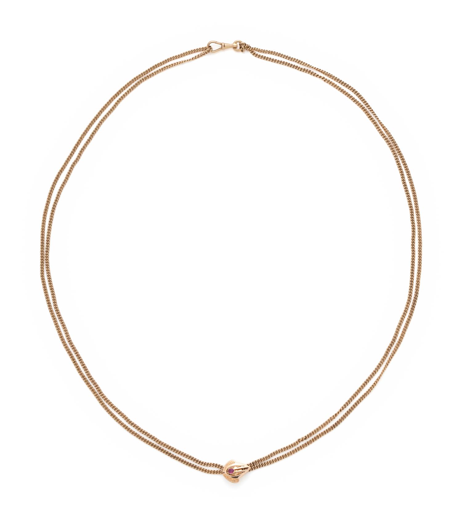 ROSE GOLD SLIDE PENDANT NECKLACE