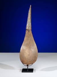 Northwest Coast Carved Horn Feast Ladle