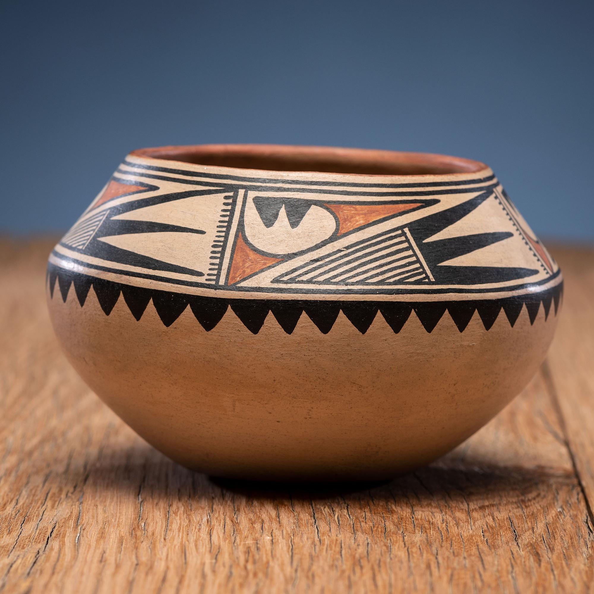 Maria Martinez (San Ildefonso, 1884-1980) Polychrome Pottery Bowl