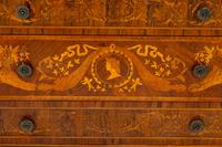 An Italian Neoclassical Walnut and Marquetry Commode in the Manner of Maggiolini