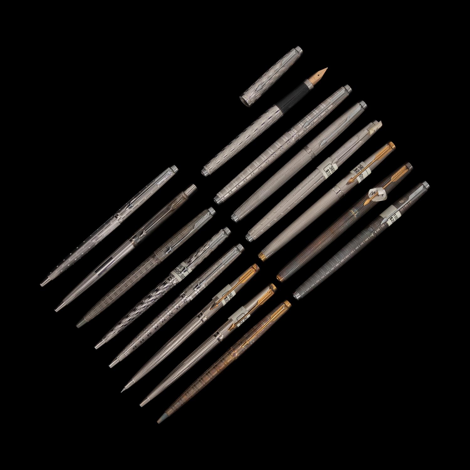 A Group of Fifteen Parker Writing Instruments
