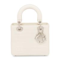 Christian Dior, Small Lady Dior in Off-White Alligator