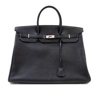 An Hermès Black Togo 40cm Birkin Bag, 16" x 11.25" x 8"; Handle drop: 5.5".