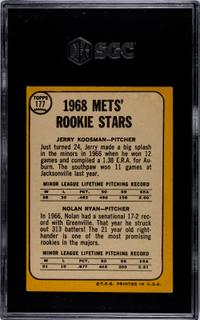 A Complete Set of 1968 Topps Baseball Cards Including SGC Graded Key Cards (598/598),
