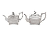 Two Irish George III Silver Teapots