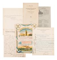 [JEWISH EMIGRATION]. An archive of material relating to Jewish emigration to America ca 1890-1909, including letters and printed pamphlets, most relating to Louis Edward Levy.