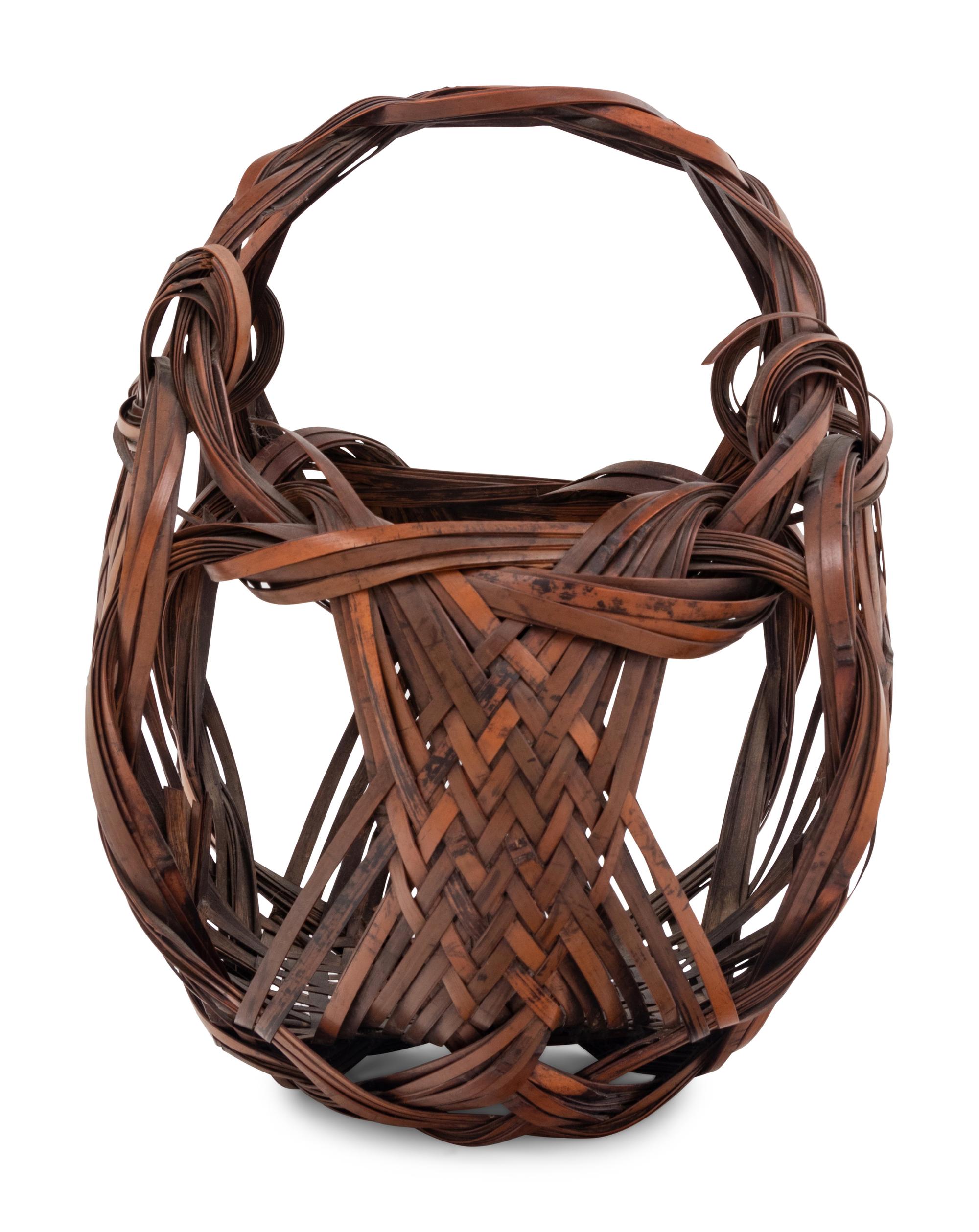 A Bamboo Flower Arranging Basket