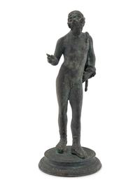A Grand Tour Bronze Figure of Narcissus