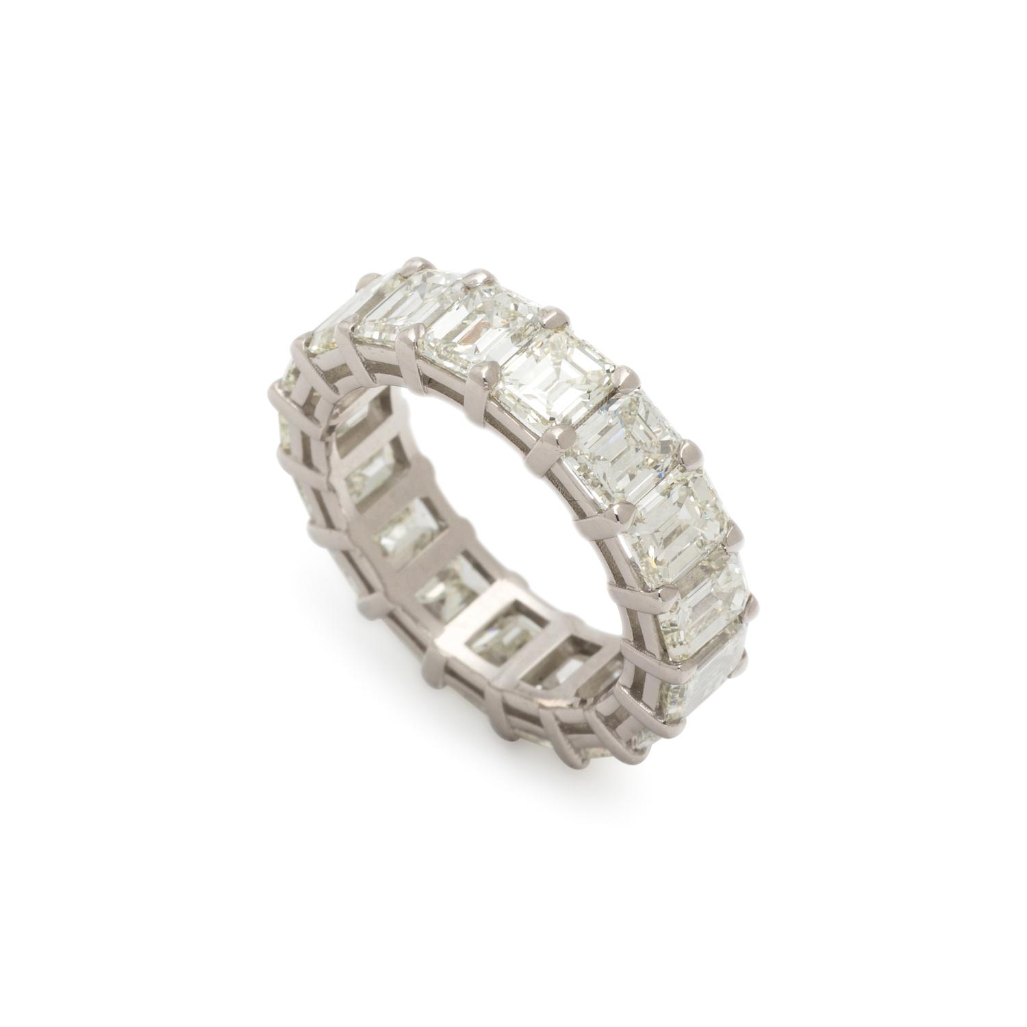 PLATINUM AND DIAMOND ETERNITY RING