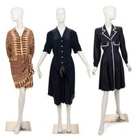 Three Designer Dresses & Ensembles: Valentino, Gucci, Emanuel Ungaro, 1980-2000s