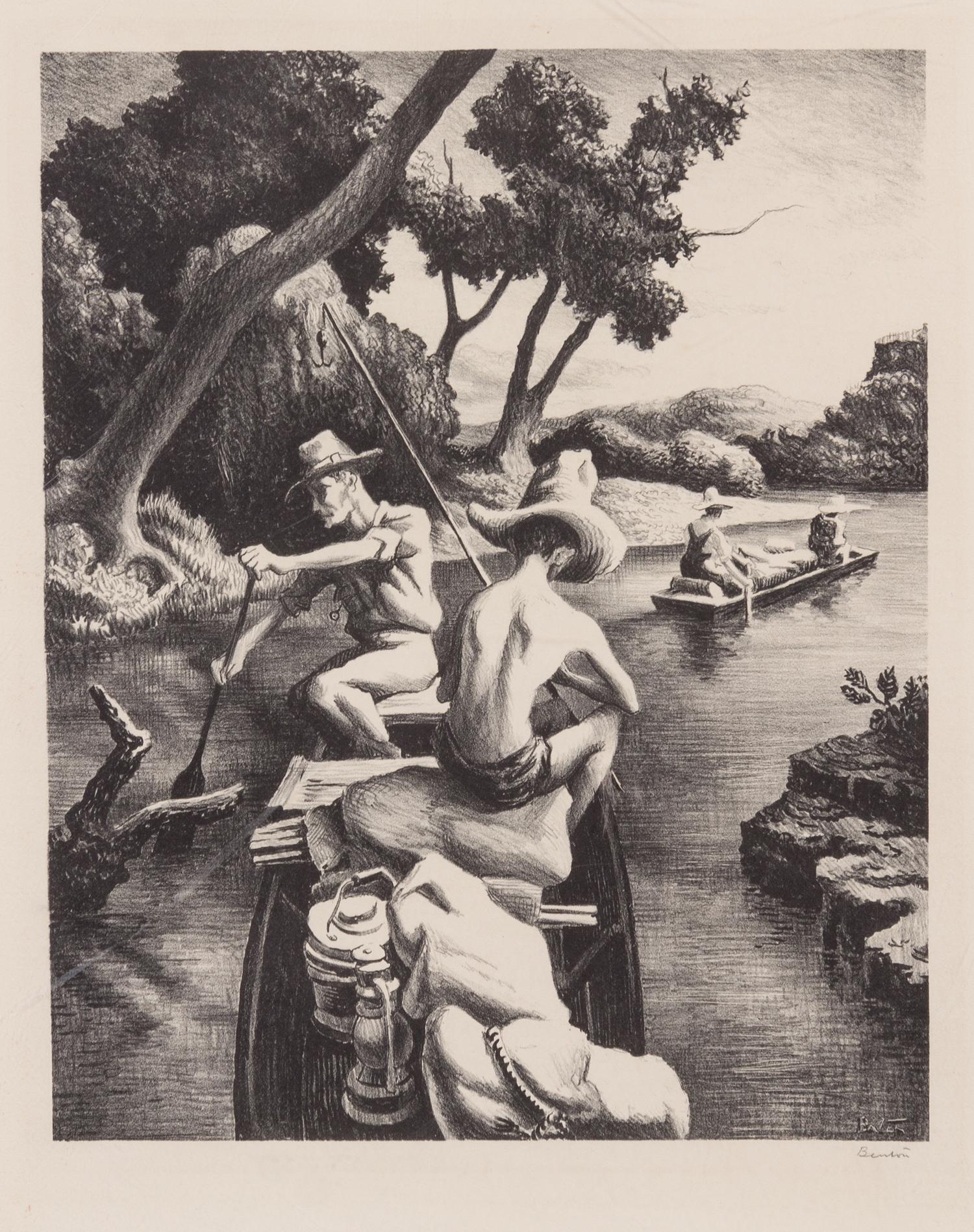 Thomas Hart Benton, (American, 1889-1975), Down the River