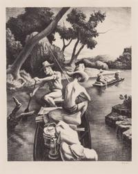Thomas Hart Benton, (American, 1889-1975), Down the River