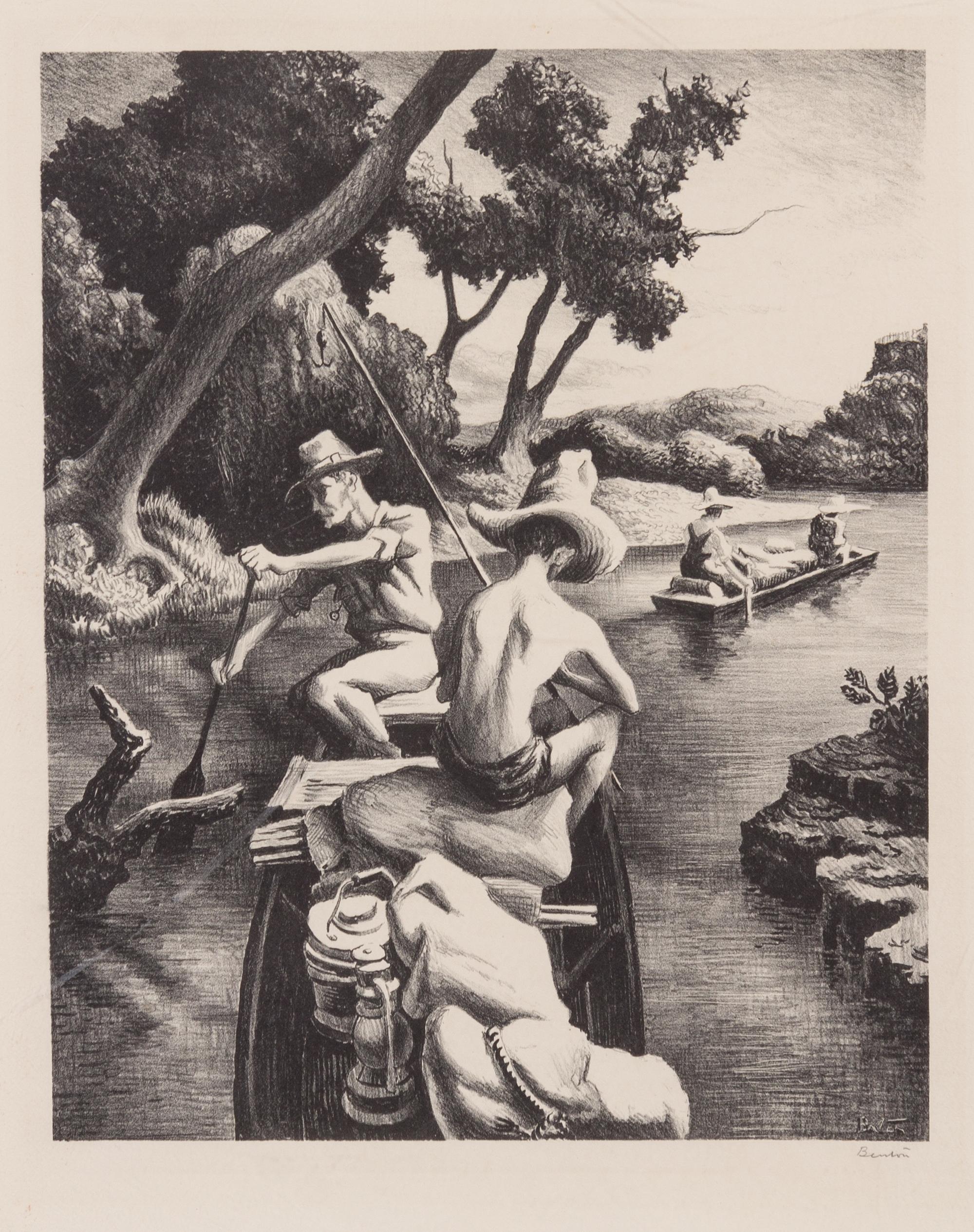 Thomas Hart Benton, (American, 1889-1975), Down the River