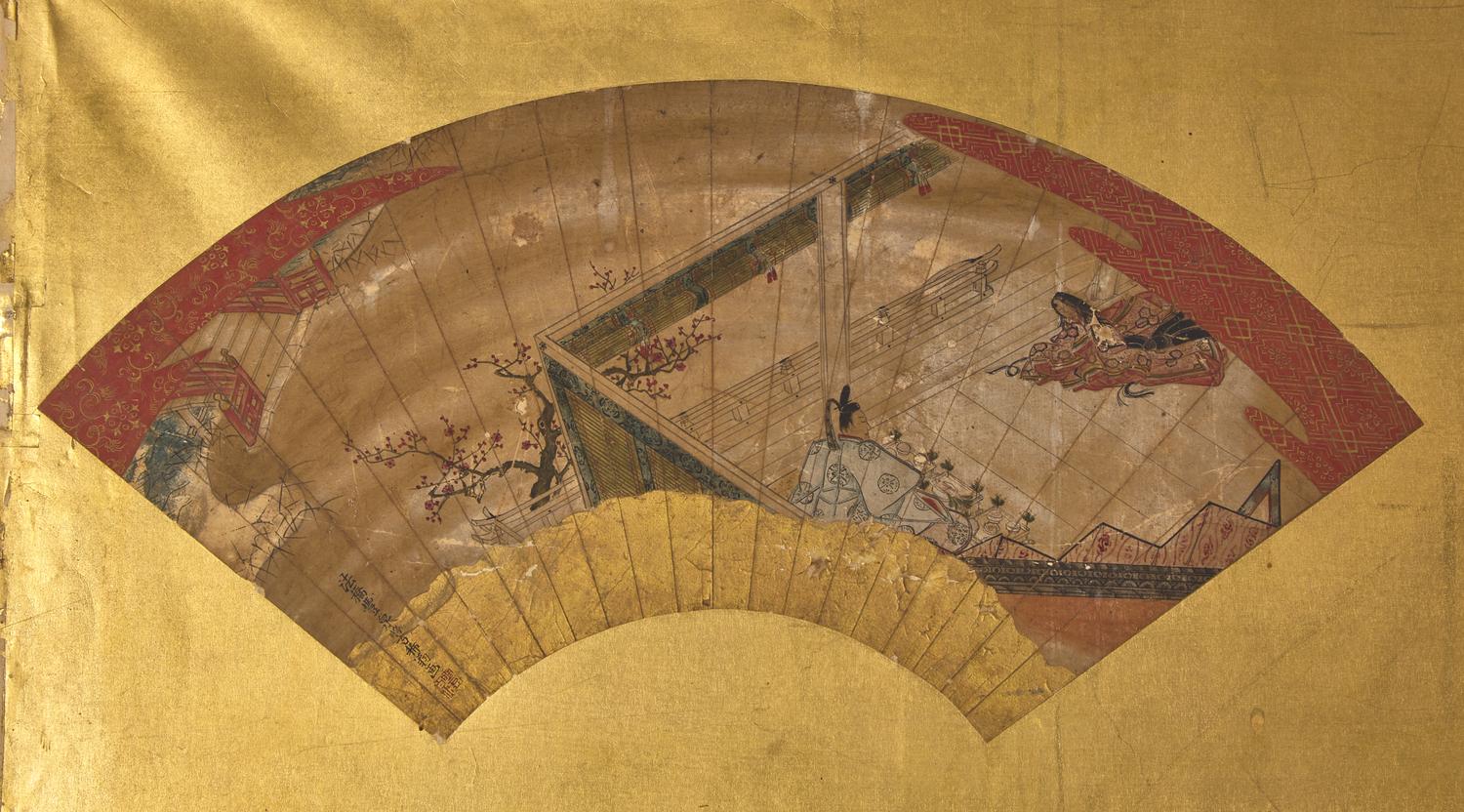 A Japanese Two-Fold Floor Screen, 18th-19th Century