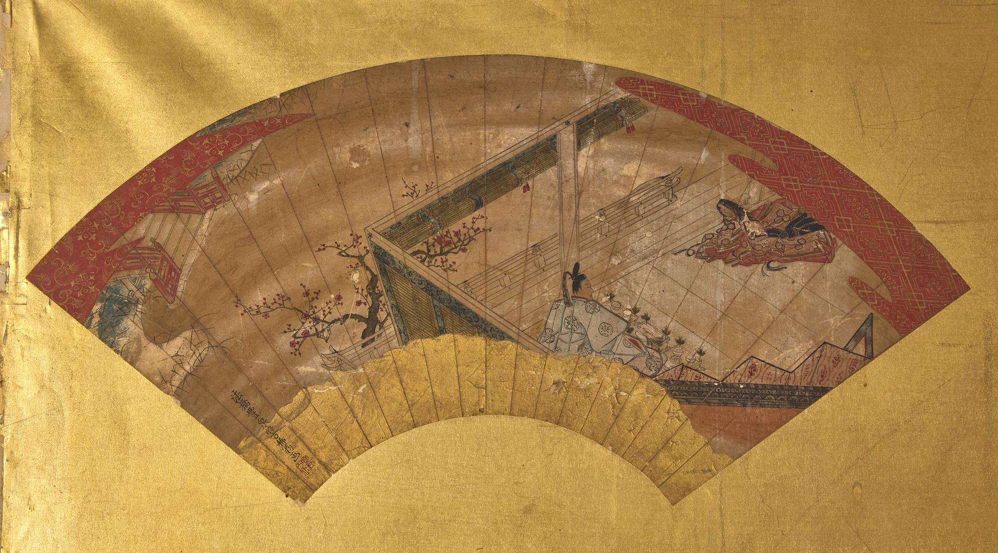A Japanese Two-Fold Floor Screen, 18th-19th Century