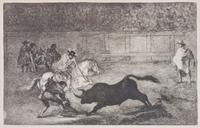 Francisco de Goya, (Spanish, 1746-1828), Bull with Fighter on Horseback