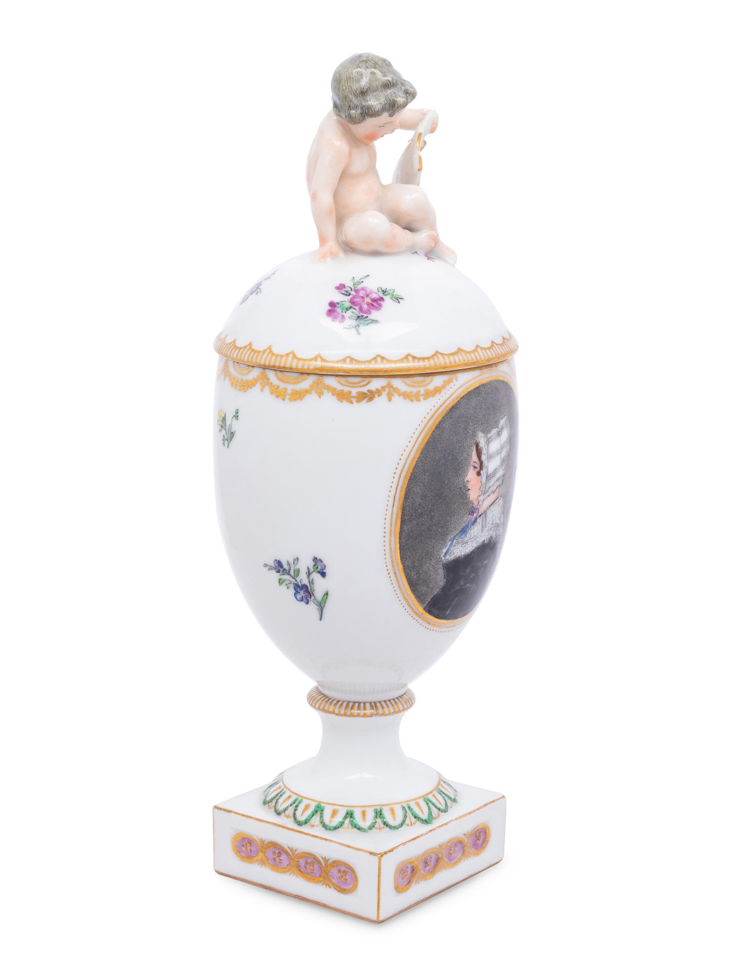 A Royal Copenhagen Porcelain Cup and Cover