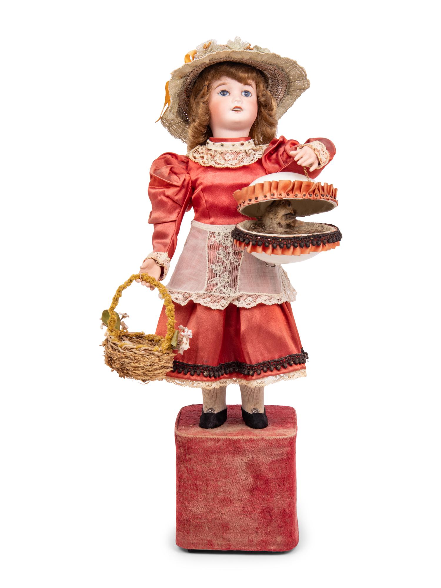 A Musical Automaton of a Girl with a Chicken and Eggs by Lambert