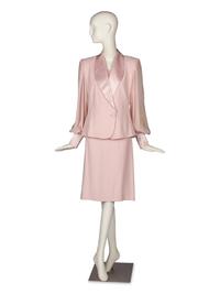 Rizik Brothers Suit, Manolo Blahnik Pumps, and Collection of Costume Jewelry