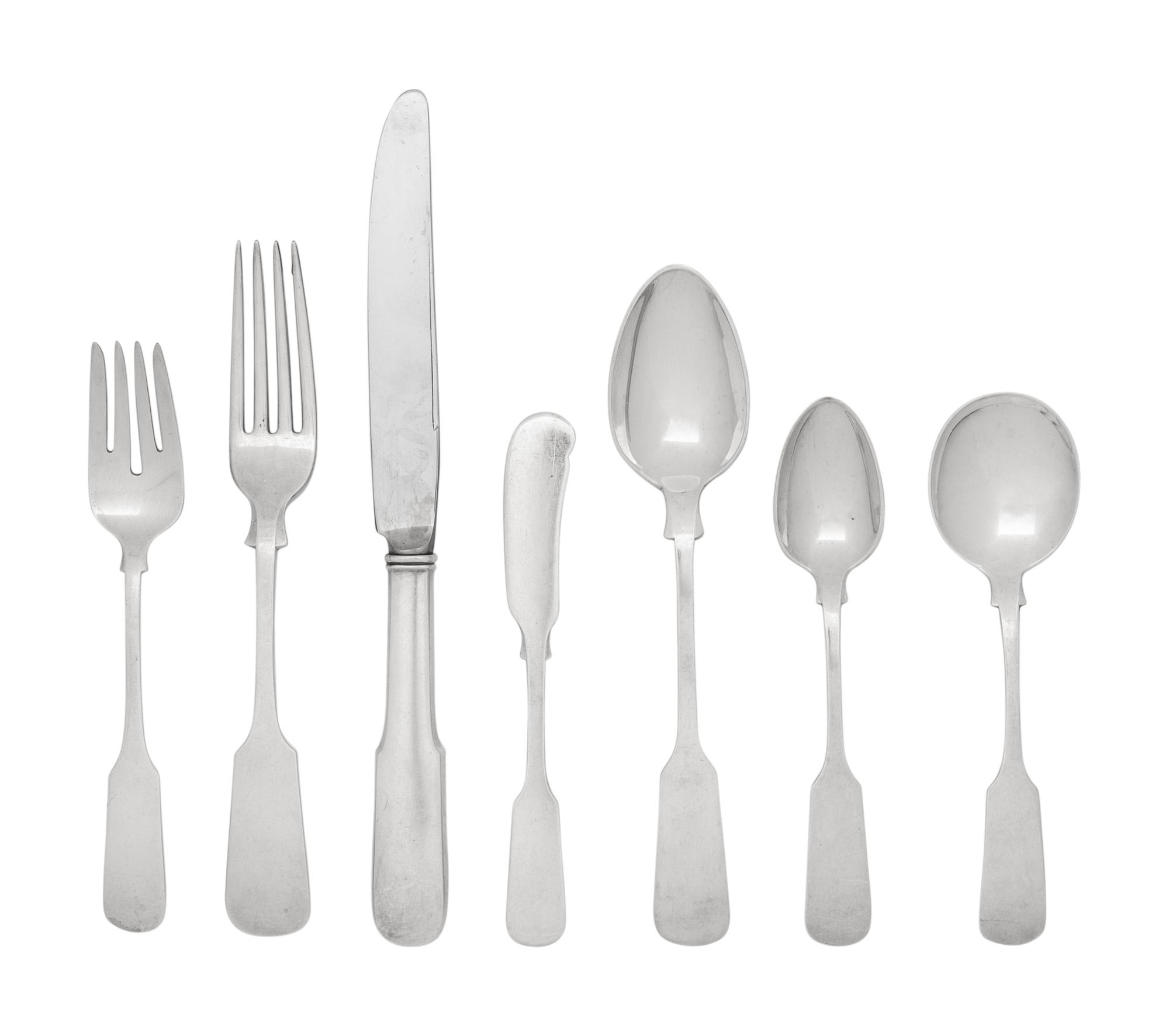 An American Silver Flatware Service
