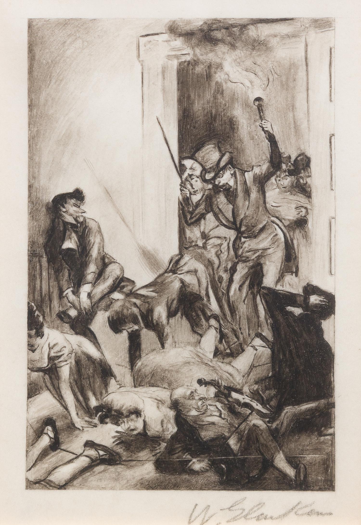 William Glackens, (American, 1870-1938), M. Durand...Arrived in the Scene
