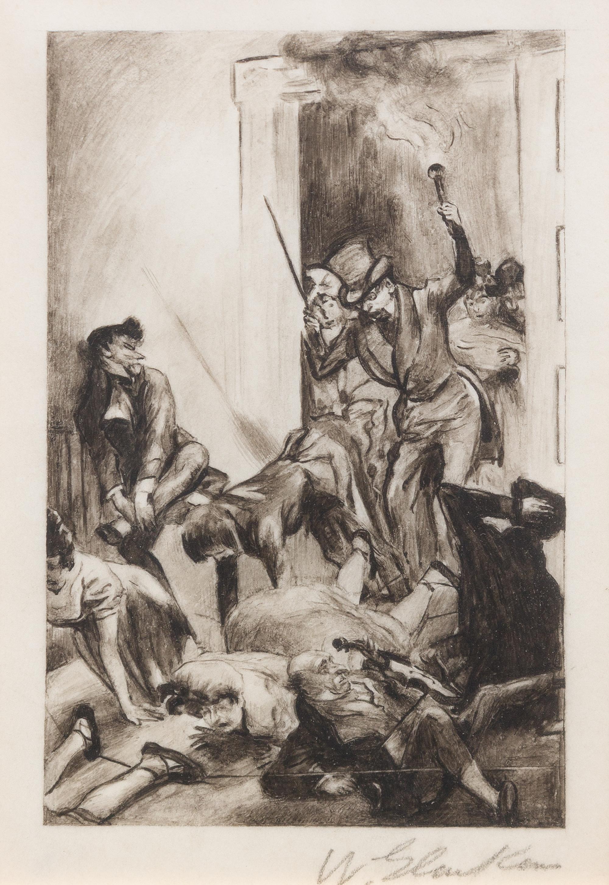 William Glackens, (American, 1870-1938), M. Durand...Arrived in the Scene