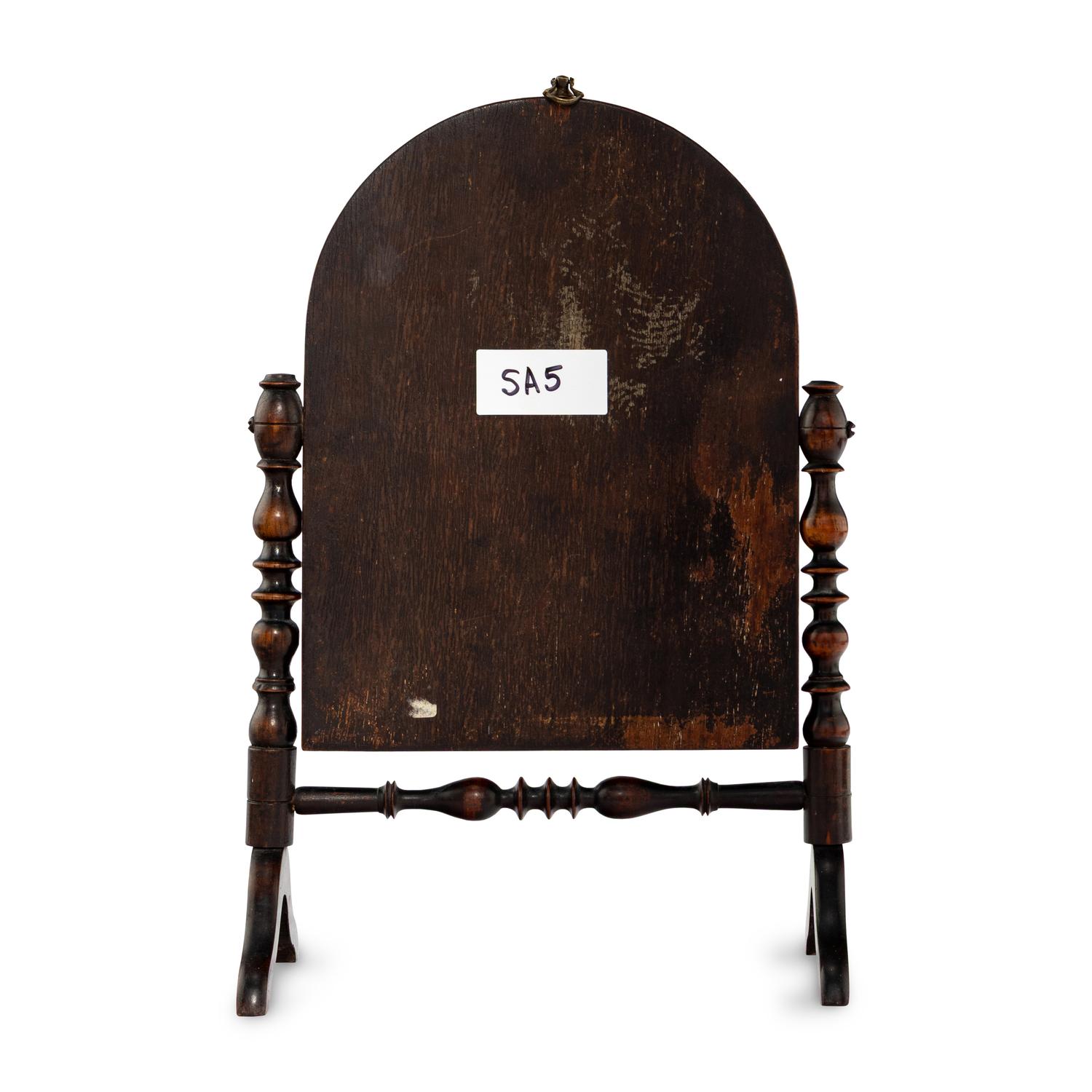 An English Fruitwood Shaving Mirror