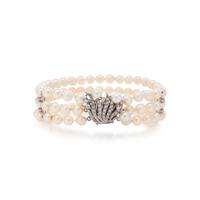 CULTURED PEARL AND DIAMOND BRACELET