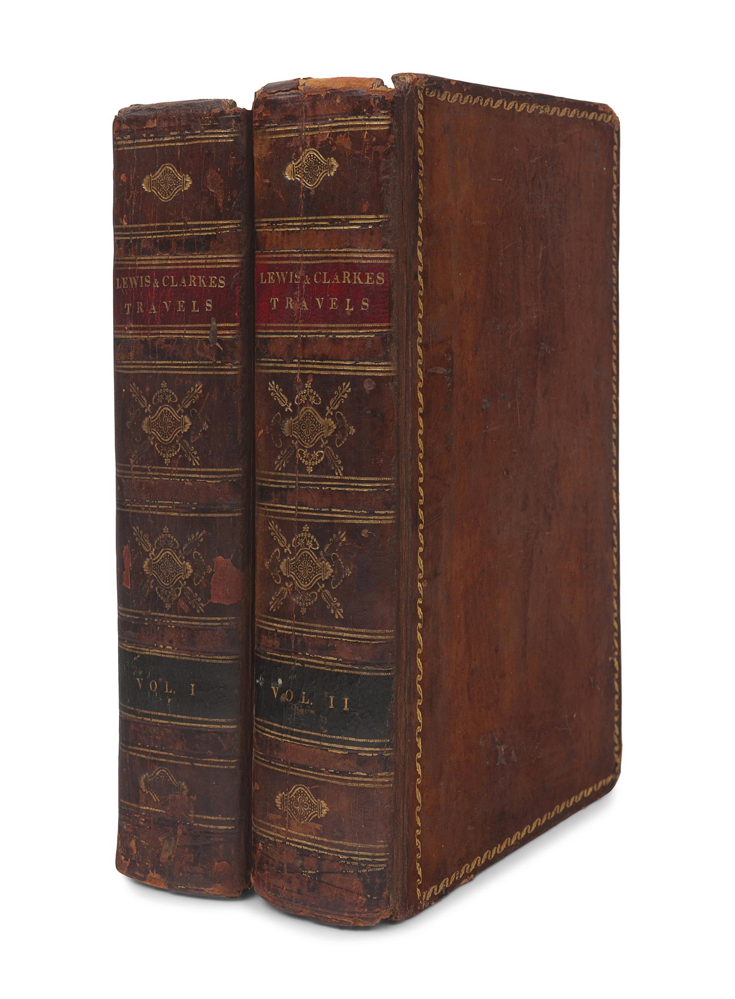 LEWIS, Meriwether (1774-1809) and CLARK, William (1770-1838). History of the Expedition under the Command of Captains Lewis and Clarke, to the Sources of the Missouri, thence across the Rocky Mountains and down the River Columbia to the Pacific Ocean. Performed during the years 1804-5-6 . Philadelphia and Dublin: Bradford and Inskeep, J. Christie, 1817.