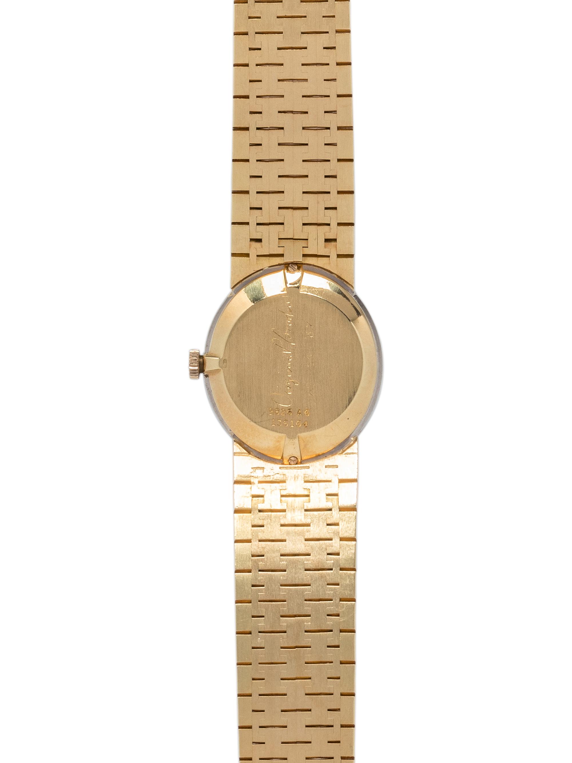 PIAGET, 18K YELLOW GOLD, DIAMOND AND JADE WRISTWATCH