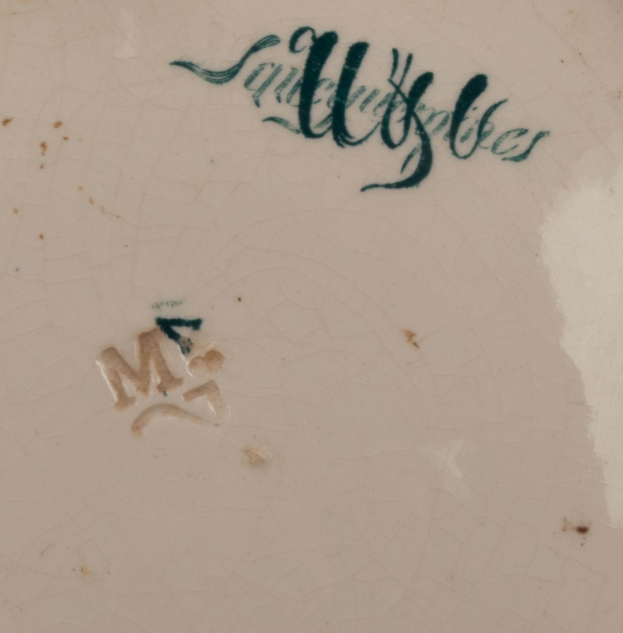Two Russian Portrait Plates Depicting Nicholas II and Alexandra Feodorovna