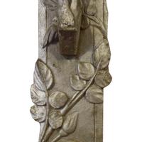A Cast Iron Crucifix 22" W x .5" D x 47" H — France, Circa 1900