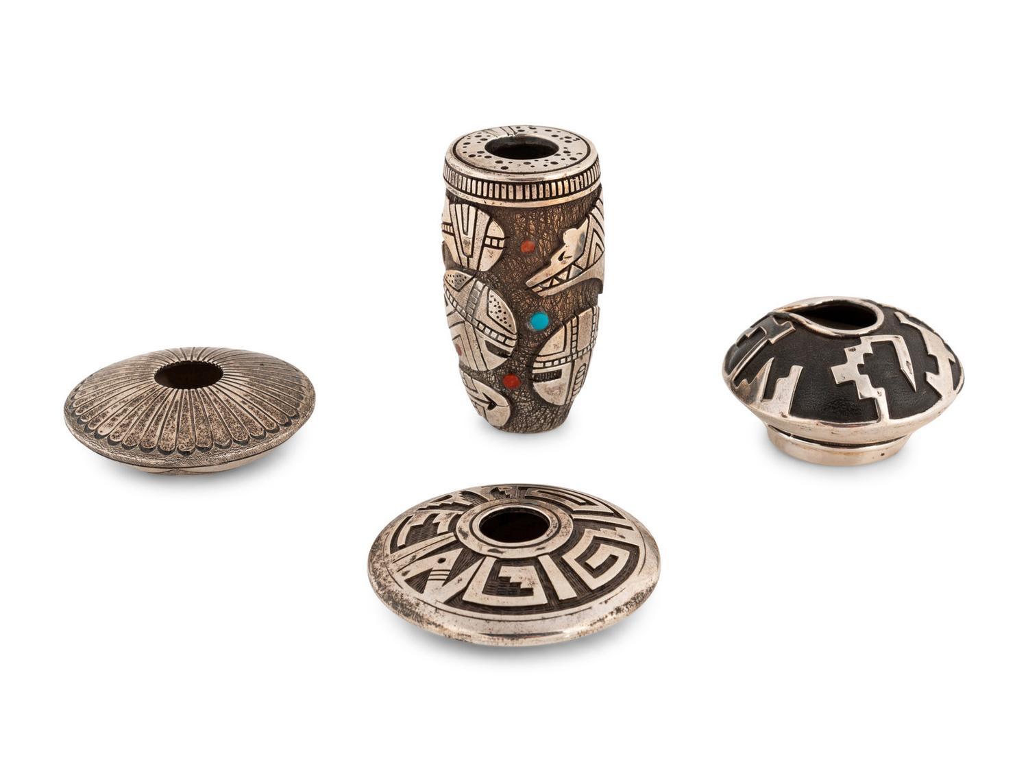 A Group of Southwestern Silver Jars