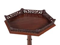 A George III Carved and Pierced Mahogany Candlestand