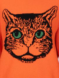 Gucci, Mystic Cat Orange Wool Sweater