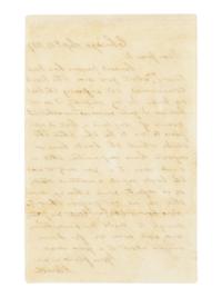 LINCOLN, Abraham (1809-1865). Autograph letter signed ("A Lincoln") to Jesse K. Dubois. Chicago, 13 September 1857.
