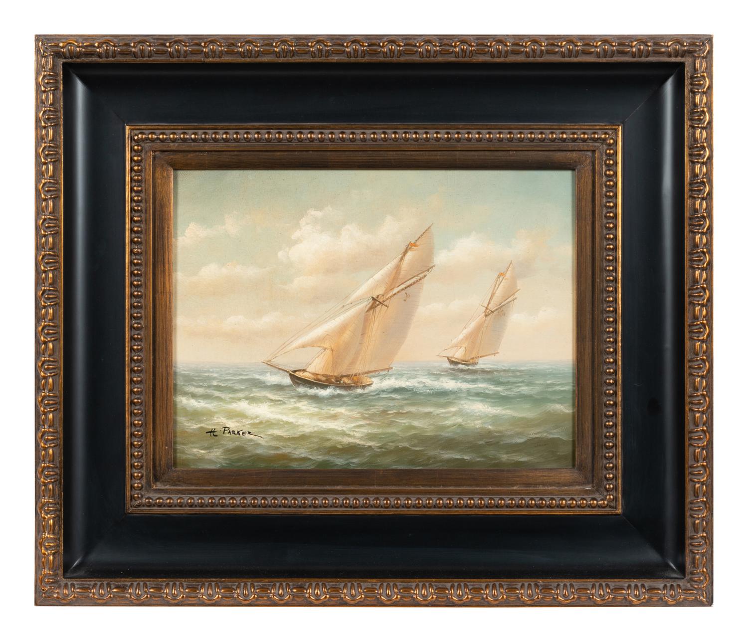 Sailboats at Sea
