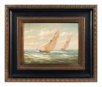 Sailboats at Sea