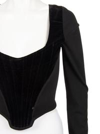 Vivienne Westwood Net and Velvet Corset Top, c.1990