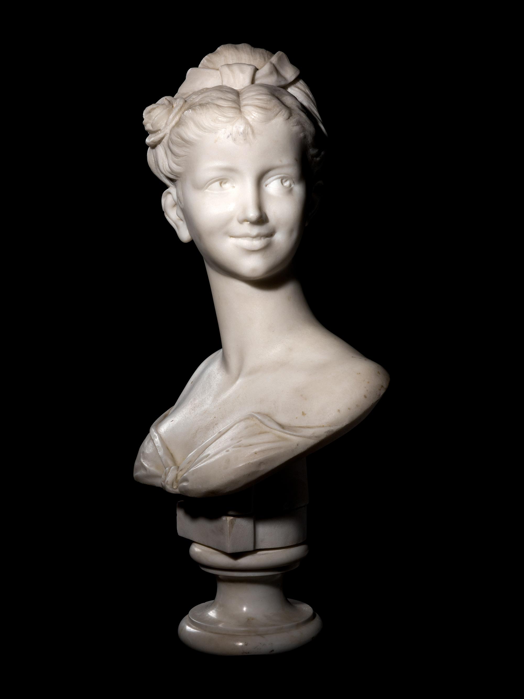 A Continental Marble Bust of a Woman