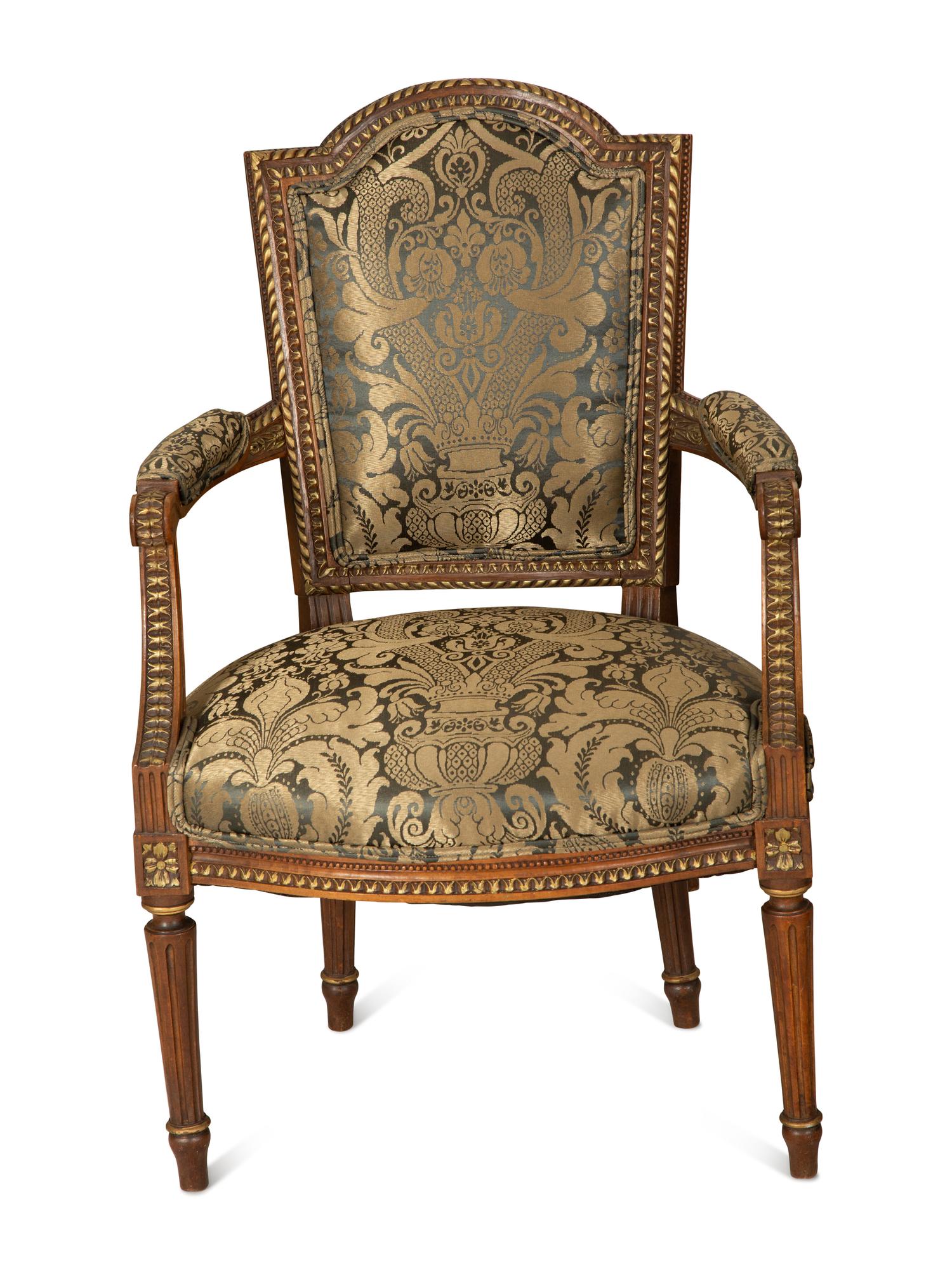 A Louis XVI Style Assembled Four Piece Salon Suite
