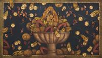 Sylvia Ordoñez (Mexican, b. 1956) — Frutero con fondo azul, 1993