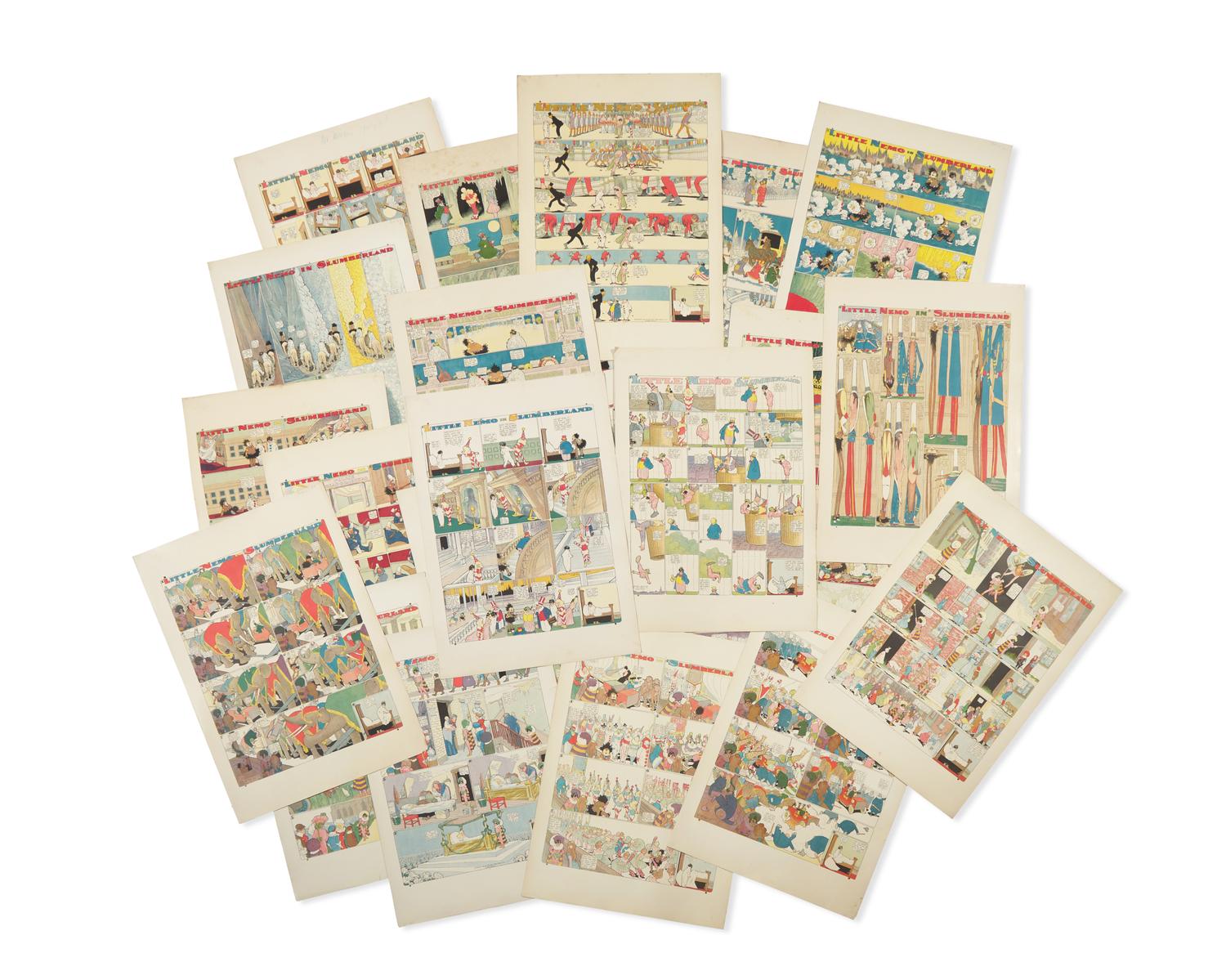 [Children's & Illustrated] McCay, (Zenas) Winsor, and (Alfred B. Hunt). Collection of 42 Printer's Proofs for "Little Nemo in Slumberland"