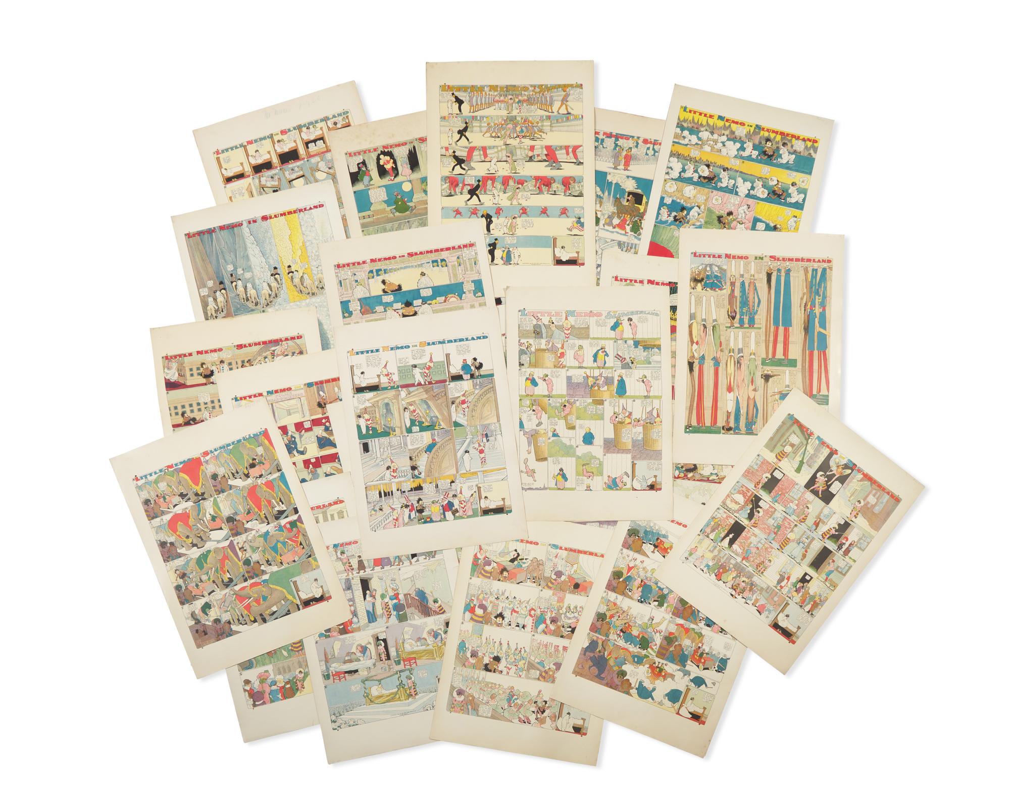 [Children's & Illustrated] McCay, (Zenas) Winsor, and (Alfred B. Hunt). Collection of 42 Printer's Proofs for "Little Nemo in Slumberland"