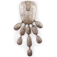 Large Navajo Silver and Turquoise Pin/Brooch